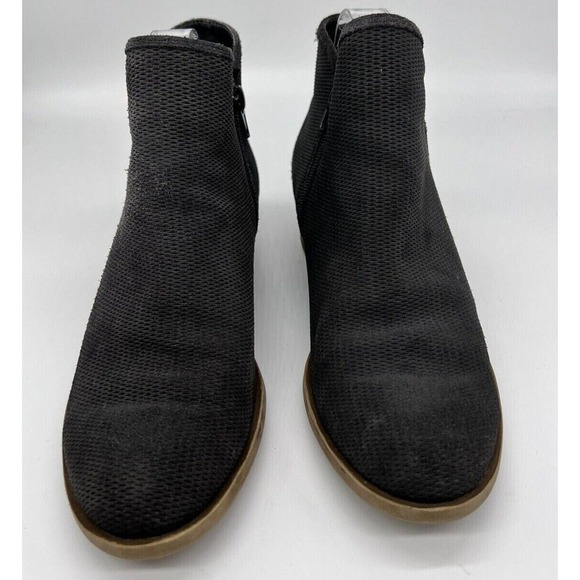 Kensie Womens Size 8.5 Gerona Flexible Foam Suede Casual Ankle Booties Dark Gray - Picture 3 of 9